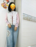 CEENIU新中式女裝感時(shí)尚套裝2025春裝新款超好看獨特漂亮國風(fēng)上衣女圣誕 馬甲+內搭+牛仔褲【秋季套裝女 M 【贈送運費險】版 曬單實(shí)拍圖