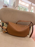 viney新款包包女包斜挎包女牛皮腋下包單肩生日新年禮物送女友老婆 【焦糖色】高檔實(shí)用小眾洋氣小包 輕奢品牌時(shí)尚休閑餃子包 曬單實(shí)拍圖