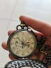 美芙仁 懷表男士機械懷表翻蓋羅馬經(jīng)典雙面鏤空機械懷表手動(dòng)懷表情侶款 歐美款機械懷表 曬單實(shí)拍圖