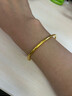 中國黃金（CHINA GOLD）黃金手鐲實(shí)心推拉光面素圈金鐲子結婚實(shí)用生日禮物送女友老婆媽媽 實(shí)心推拉手鐲【約20.75g】 曬單實(shí)拍圖