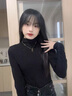 莫代爾新款長袖T恤秋冬暖絨堆堆半高領(lǐng)打底衫女士加絨加厚內(nèi)搭保暖秋衣高領(lǐng)-卡其【加絨加厚】L 【100-120斤】 曬單實(shí)拍圖