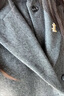 鴨鴨【鎏金系列】大衣羽絨服女中長(cháng)款2025冬季防寒風(fēng)衣氣質(zhì)毛呢外套SY 灰色 （兩件套） S 曬單實(shí)拍圖