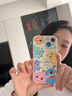 圣圖朗新款可愛(ài)小怪獸蘋(píng)果16promax手機殼iphone14高級感15pro掛繩12可愛(ài)女13卡通植絨硅膠8plus情侶全包 可愛(ài)五只怪獸撞色液態(tài)硅膠-【古董白】+手掛繩 iPhone 14 曬單實(shí)拍圖