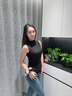 貓人【德絨羊毛】高領(lǐng)內搭背心女士2025新款德絨打底保暖黑色吊帶秋冬 曬單實(shí)拍圖