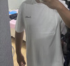 GXG男裝 多色涼感字母印花簡(jiǎn)約寬松短袖T恤男士上衣G24D442060 白色 L 曬單實(shí)拍圖