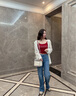 Calvin KleinJeans四季款女士潮流復古洗水微彈ck高腰寬松闊腿牛仔褲J223287 高腰闊腿版-牛仔淺藍-1AA 29 165/74A（2.16尺）72CM 曬單實拍圖