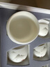 鈺銓龍門 羊脂玉瓷手繪水墨畫主人杯 高端功夫茶具品茗單杯德化白瓷喝茶杯 手繪水墨聚福杯-套組（6杯） 曬單實拍圖