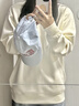 棉的美學(xué)400G加厚銀狐絨重磅圓領(lǐng)寬松套頭衛衣男百搭休閑保暖長(cháng)袖外套 「絨絨無(wú)限暖」云白 M 「推薦95-120斤」 曬單實(shí)拍圖
