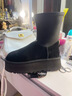 UGG EVERSHEEPSKINS2025UGG厚底增高雪地靴羊皮毛一體冬季澳洲加厚保暖彈力鉛筆靴 栗色 40 曬單實(shí)拍圖