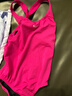 速比濤（Speedo）兒童泳衣 Eco環(huán)保系列經(jīng)典純色抗氯 女童連體泳衣本命年新年禮 粉色 130 (高120-130cm,重24-28kg) 曬單實(shí)拍圖