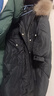 betu百圖女裝毛領(lǐng)羽絨服女中長款90白鴨絨羽絨外套繭型20N1909T01 黑色 M 曬單實拍圖