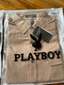 花花公子（PLAYBOY）襯衫男七分袖夏季短袖襯衣男士外套工裝休閑潮流男裝衣服 曬單實(shí)拍圖