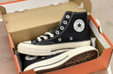 匡威（Converse）1970s男女鞋經(jīng)典低幫情侶帆布鞋運動(dòng)休閑板鞋學(xué)生鞋多巴胺 162058C 經(jīng)典低幫黑 45 /11 曬單實(shí)拍圖