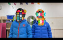 特步童裝兒童羽絨服保暖舒適休閑中大童兒童羽絨服上衣外套 皇家藍 150cm 曬單實拍圖