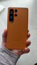 三星（SAMSUNG）Galaxy S25Ultra 原裝環(huán)保生態(tài)皮保護殼 皮質(zhì)手機套 s25ultra原廠(chǎng)保護殼 棕色 曬單實(shí)拍圖