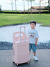 CAMISTA KLIZNY兒童20寸登機新款旅行騎行箱出國大容量便攜收納行李箱輕便拉桿箱 CK-白色 20英寸 曬單實(shí)拍圖