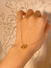 中國黃金（CHINA GOLD）黃金項鏈女士足金環(huán)環(huán)相扣項鏈生日禮物送女友老婆 【京速達】足金環(huán)環(huán)相扣項鏈約3.2g 曬單實(shí)拍圖