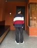 TOMMY HILFIGER【拼色開(kāi)衫】秋冬季男女商務(wù)休閑學(xué)院慵懶風(fēng)V領(lǐng)寬松針織外套毛衣 【拼色開(kāi)衫】-藏青紅白拼色FAP L （推薦：150-165斤） 曬單實(shí)拍圖