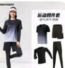 維多利亞旅行者運動(dòng)套裝女秋冬跑步健身瑜伽服羽毛球緊身訓練服速干顯瘦長(cháng)袖 曬單實(shí)拍圖