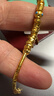 六福珠寶福滿(mǎn)傳家足金黃財神黃金手鏈盤(pán)纏金手串送禮 計價(jià) F63G0069DS 13.68克(含工費1614元) 曬單實(shí)拍圖