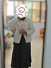 艾美琦美（AIMEIQIMEI）大碼女裝秋季2025新款小香風(fēng)韓劇穿搭三件套顯瘦180斤連衣裙套裝 杏色外套+咖色打底+咖色裙 2XL [建議140-160斤] 曬單實(shí)拍圖