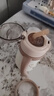 蘇泊爾（SUPOR）兒童保溫杯水杯寶寶直飲吸管杯外出學(xué)飲杯純鈦保溫杯保溫水壺 彈蓋保溫杯-杏白300ml+杯帶 曬單實(shí)拍圖