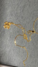 周六福黃金項鏈女四葉草吊墜生日禮物計價(jià)A0610846 約3.88g 40+5cm  曬單實(shí)拍圖