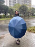 60骨全自動雨傘學生晴雨兩用太陽傘防紫外線遮陽大號加固折疊雨傘 96骨加大加固晴雨兩用-藏青色 曬單實拍圖