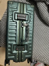 漫游[5511]轻音行李箱铝框PC拉杆箱大容量旅行箱包登机箱密码箱子男女 暗夜绿 20英寸 标准登机箱45万+销量 实拍图