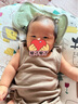 H&M童裝女嬰5件裝連身衣夏季薄款短袖圓領(lǐng)紐扣哈衣1088033/1088019 淺米色/混淺灰色 80cm 80/48 曬單實(shí)拍圖