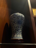 法帝班奧 FADYBORL景德鎮(zhèn)陶瓷花瓶擺件手繪青花瓷家居客廳插花博古架酒柜瓷器裝飾品 青花纏枝梅瓶+木底座 曬單實(shí)拍圖