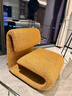 NORHOR北歐表情/法式奶油復古中古風(fēng)/LEO休閑椅布藝單人沙發(fā)椅G 暖黃色【11月20日前發(fā)貨】 曬單實(shí)拍圖