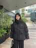 Calvin KleinJeans【防水】秋冬女士ck休閑絨領(lǐng)立領(lǐng)鴨絨羽絨服外套J224788 BEH-太空黑 M 曬單實(shí)拍圖