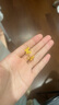 寶慶銀樓黃金耳釘靈動蝶蝴蝶足金耳飾女款純金首飾送女友送老婆生日禮物 足金復古蝴蝶耳釘 約3.1g 曬單實拍圖