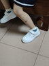 361°兒童板鞋男童六一小白鞋輕便魔術(shù)貼耐磨底女童滑板鞋小童板鞋男女 【四季款】361度白/銀色 28 曬單實(shí)拍圖