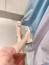 達芙妮氣質(zhì)粗跟單鞋女晚晚鞋2025春夏季新款皮鞋方頭瓢鞋高跟鞋水鉆女鞋 白色 38 曬單實(shí)拍圖