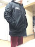 風(fēng)尚錦繡連帽棉衣男春秋冬季羊羔絨寬松大碼棉服男士加絨加厚棉襖純棉外套 黑色 XL 建議145-155 曬單實(shí)拍圖