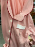 猫人【A级防螨抗菌纯棉】女士睡衣女夏印花简约撞色开衫粉红色L 实拍图