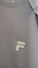 FILA FUSION斐樂(lè)潮牌情侶款套頭衛(wèi)衣秋簡(jiǎn)約寬松針織上衣可選加絨 畢摩藍(lán)-BU L 曬單實(shí)拍圖