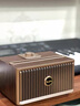 UKYK柏林之聲復古藍牙音箱木質(zhì)家用大音量戶(hù)外立體聲收音機低音炮音響 復古木質(zhì)音響深棕色 曬單實(shí)拍圖