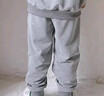 G.duck男童運動(dòng)套裝春秋裝兒童衣服帥氣休閑連帽外套長(cháng)褲兩件套2024新款 08款灰色 120 建議身高105-115cm左右 曬單實(shí)拍圖
