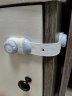 棒棒猪儿童安全密码锁宝宝安全锁抽屉锁冰箱锁柜门锁扣 冰雪蓝3个装 实拍图