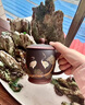 洛湘宜興紫砂杯帶蓋原礦老紫泥純手工泥繪茶杯高端長輩生日禮物泡茶杯 松鶴延年 470ml 曬單實拍圖