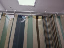 美居客 浴帘杆套装 学生宿舍卫生间窗帘浴室隔断帘1.8*1.8m(畅销灰格) 实拍图