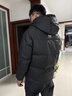 皮爾卡丹（pierre cardin）男士羽絨服冬季2024新款高端潮牌連帽短款加厚防寒衣服男冬裝外套 6113黑色【商城同款】 2XL 140-155斤 曬單實(shí)拍圖