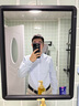 BLACKMONDAY【精梳棉】純棉牛津紡長(cháng)袖襯衫男全棉豎條紋男士抗皺商務(wù)休閑襯衣 曬單實(shí)拍圖