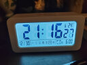 康巴丝（Compas）多功能闹钟电子桌面时钟计时器 学生儿童节日礼物 升级版802 白色 实拍图