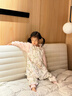 威爾貝魯（WELLBER）恒溫睡袋嬰幼兒1-3歲竹棉睡衣秋冬兒童寶寶防踢被子薄夾棉 綺夢L 曬單實(shí)拍圖