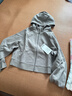 lululemon丨Scuba 女士超寬松款拉鏈連帽衫 LW3HTLS 暖褐灰 M /L 曬單實(shí)拍圖