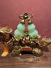 RWTW琉璃玉福祿如意葫蘆擺件家居客廳酒柜裝飾品新家喬遷賀壽禮品 琉璃玉福祿吉祥葫蘆(禮盒裝） 曬單實拍圖